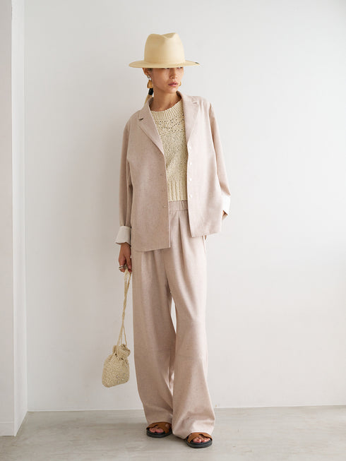 LINEN MIX PAJAMA PT /Y251-31012